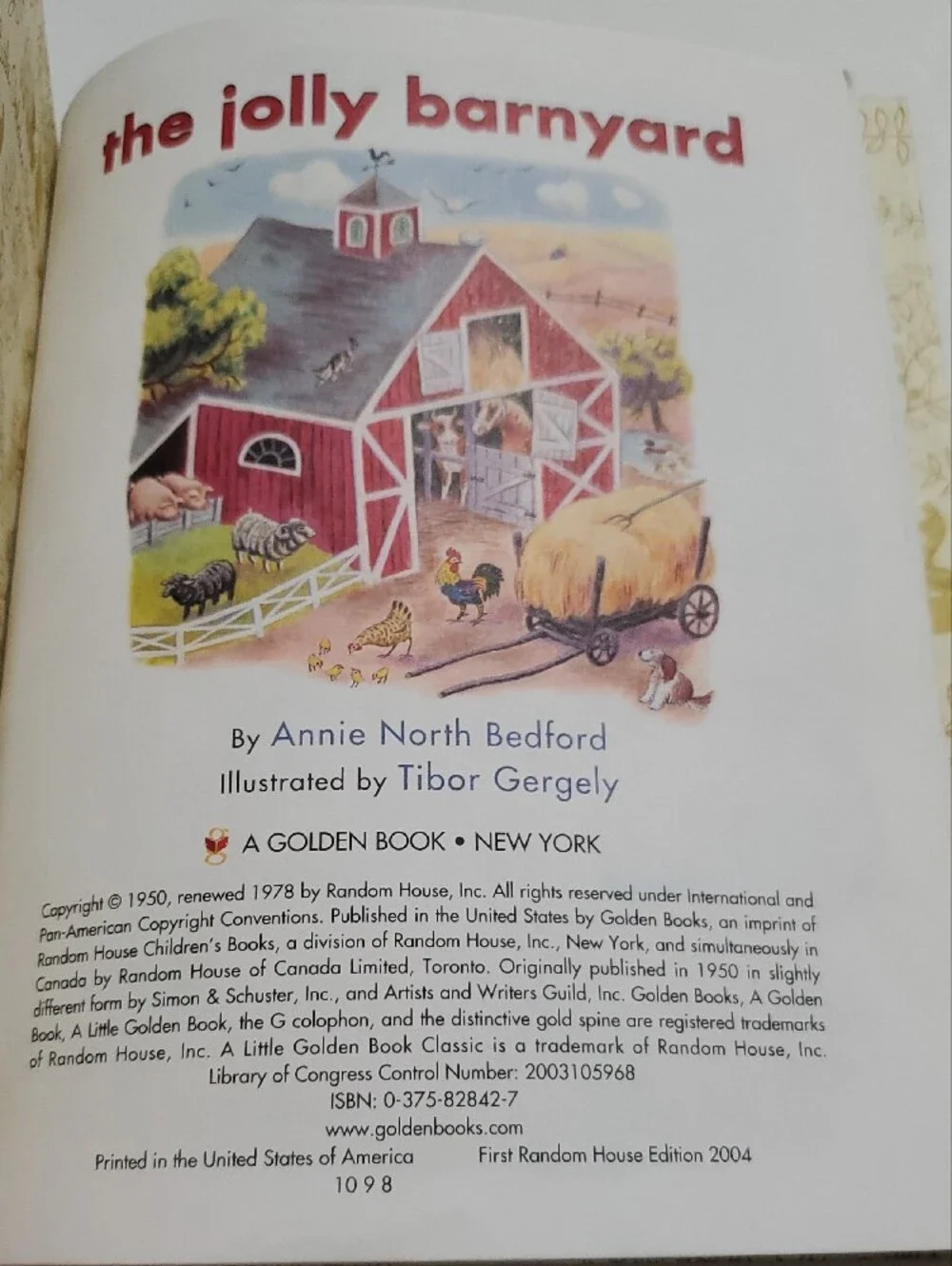 - The Jolly Barnyard Vintage 1978 A Little Golden Book Classic